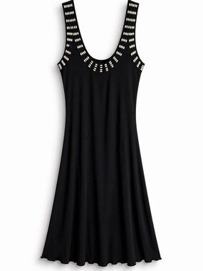 slim fit dress slacks Medium Wash Cotton Denim Mini Dress - Casual Dresses main image 1